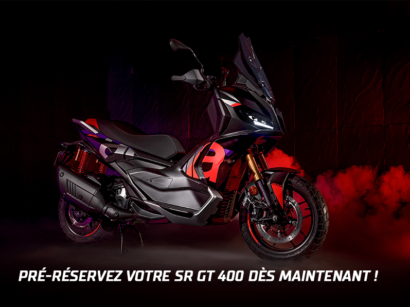 L'APRILIA SR GT 400 ARRIVE