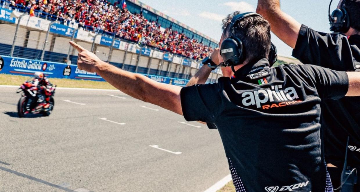 GP JEREZ: NOUVEAU PODIUM POUR APRILIA