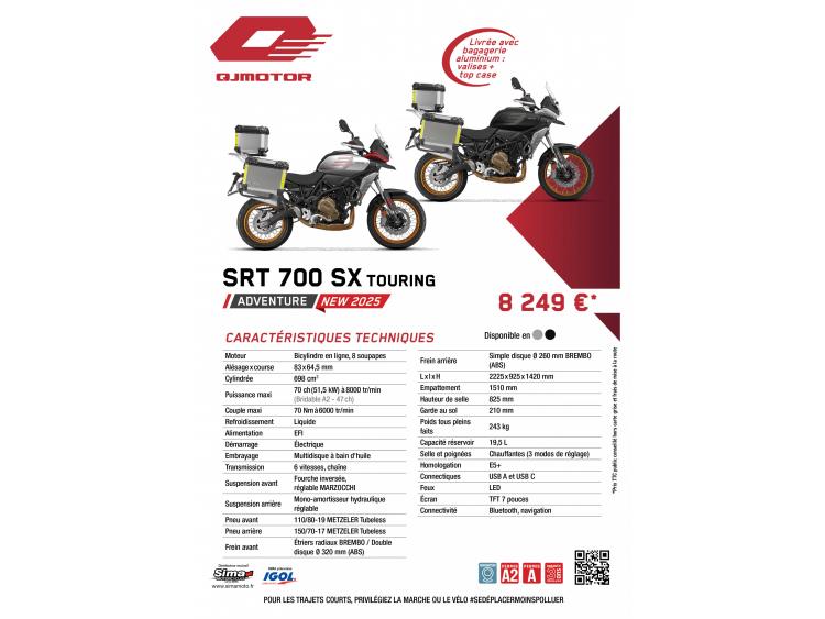 QJ MOTOR SRT 700X touring