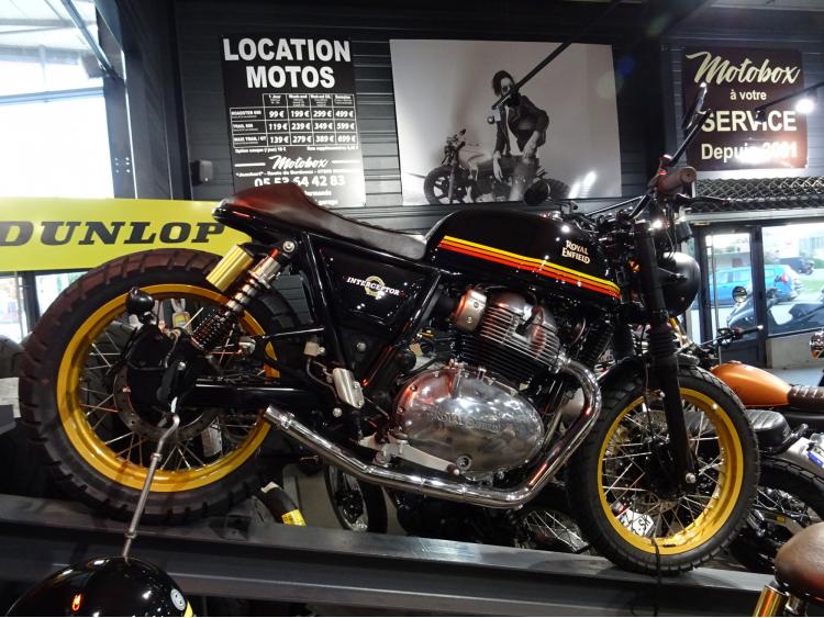 ROYAL ENFIELD INTERCEPTOR prépa SUNRISE + MOTOBOX