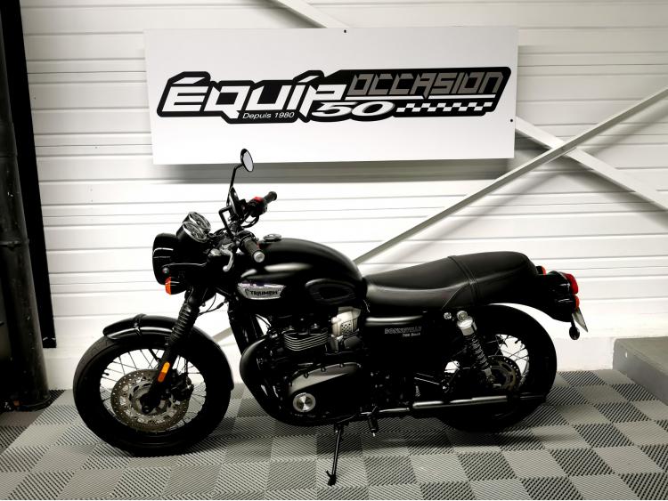TRIUMPH Bonneville T100 BLACK - 1ERE MAIN - ELIGIBLE A2 - T 100 