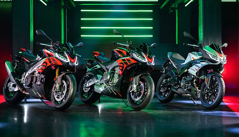 photo des gammes de moto Aprilia