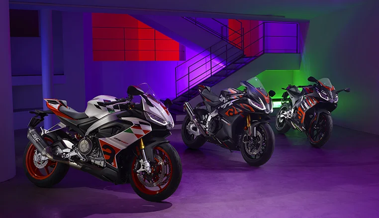 photo des gammes de moto Aprilia